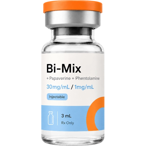 Bi-Mix Papaverine + Phentolamine 30mg/mL / 1mg/mL Injectable · 3 mL