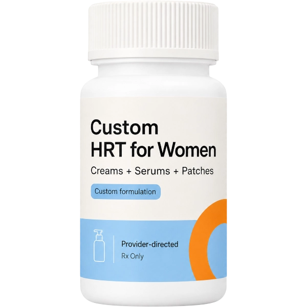 Custom HRT for Women Creams + Serums + Patches Custom formulation