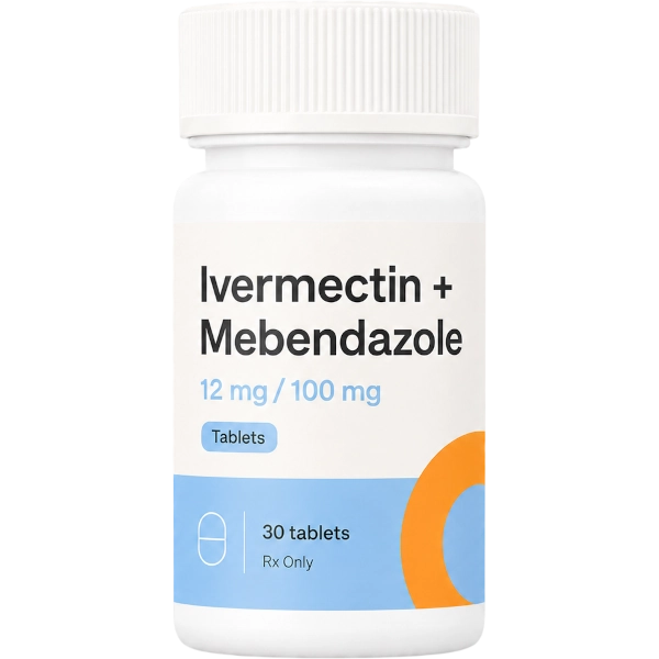 Ivermectin Mebendazole 12mg / 100mg Tablets · 30 count