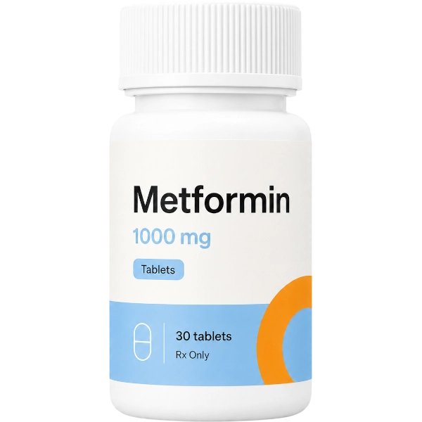 Metformin 1000mg Tablets · 30 count