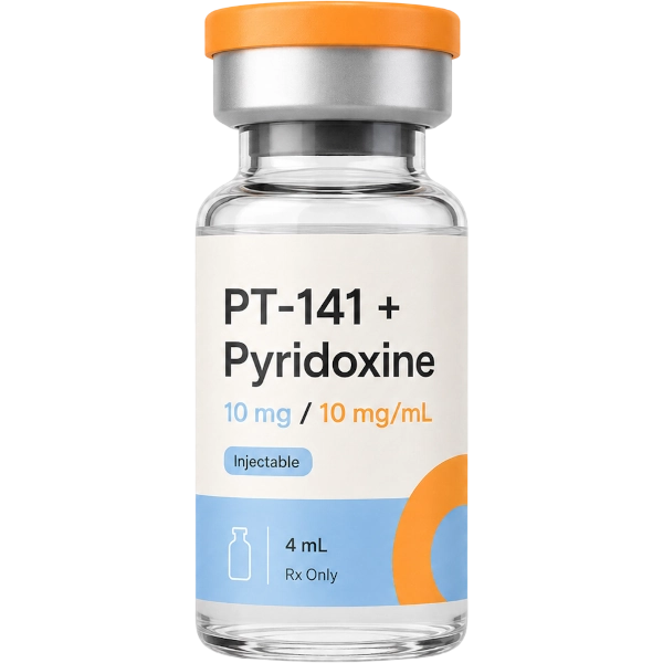 PT-141 Bremelanotide + Pyridoxine 10mg / 10mg/mL Injectable · 4 mL