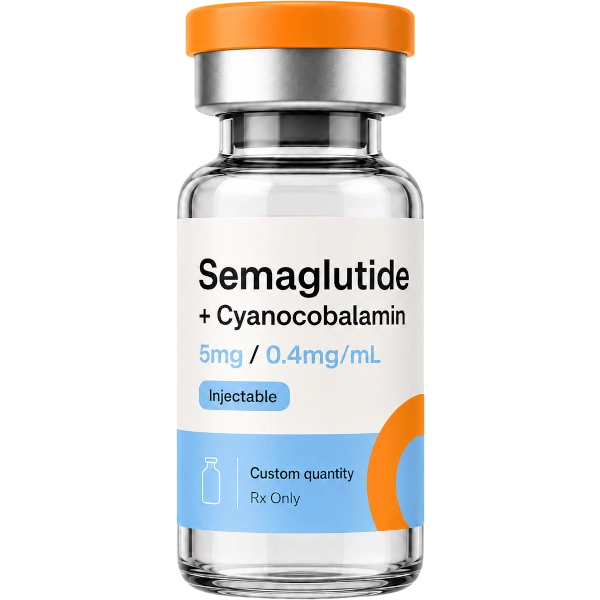Semaglutide Cyanocobalamin 5mg / 0.4mg/mL Injectable · custom quantity