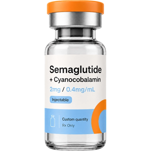 Semaglutide Cyanocobalamin 2mg / 0.4mg/mL Injectable · custom quantity