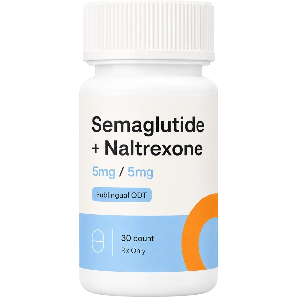 Semaglutide Naltrexone 5mg / 5mg Sublingual ODT · 30 count