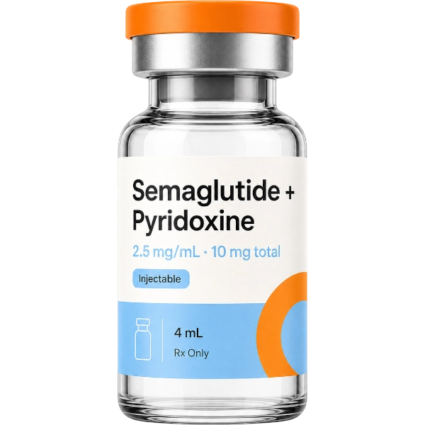 Semaglutide Pyridoxine 2.5mg/mL · 10mg total Injectable · 4 mL