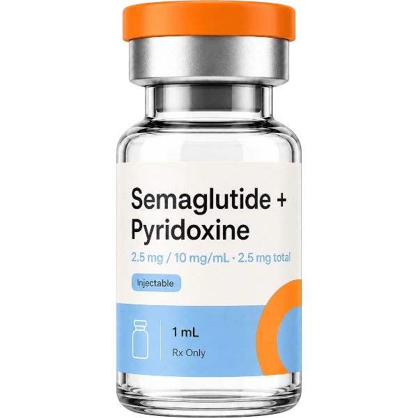 Semaglutide Pyridoxine 2.5mg / 10mg/mL · 2.5mg total Injectable · 1 mL
