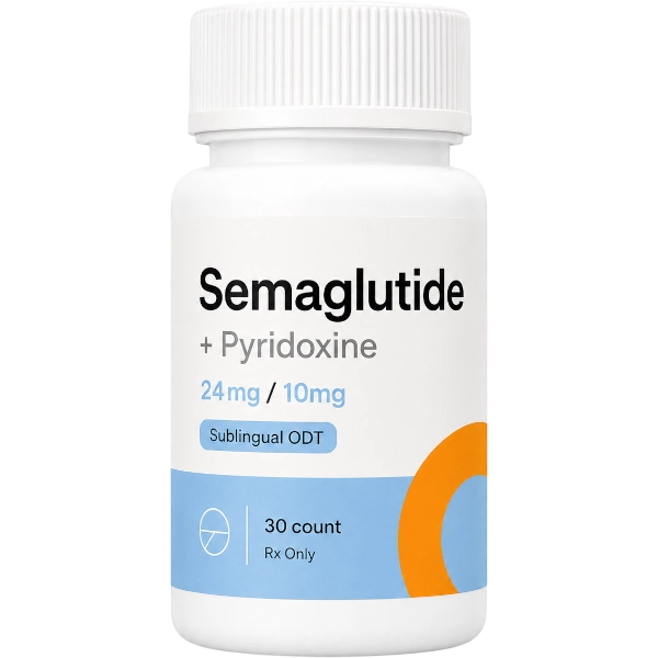 Semaglutide Pyridoxine 24mg / 10mg Sublingual ODT · 30 count