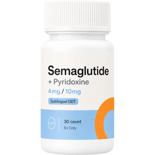 Semaglutide Pyridoxine 4mg / 10mg Sublingual ODT · 30 count