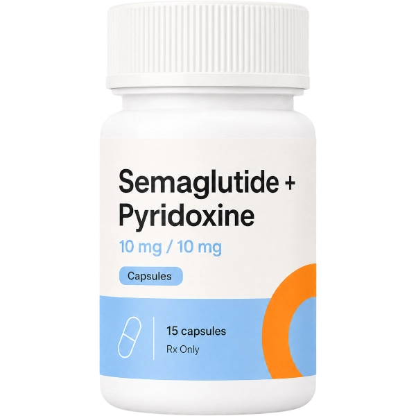 Semaglutide Pyridoxine 10mg / 10mg Capsules · 15 count
