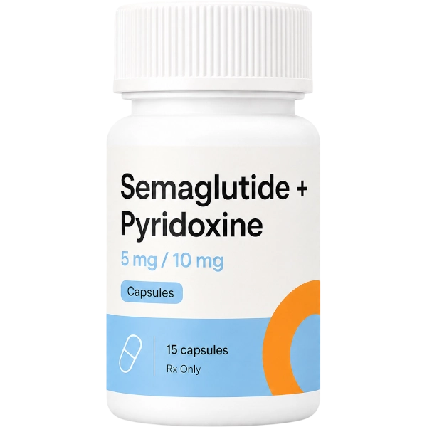 Semaglutide Pyridoxine 5mg / 10mg Capsules · 15 count