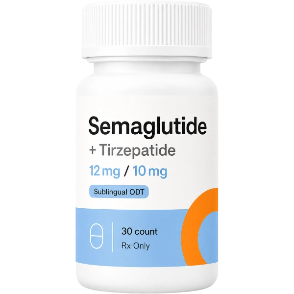 Semaglutide Tirzepatide 12mg / 10mg Sublingual ODT · 30 count