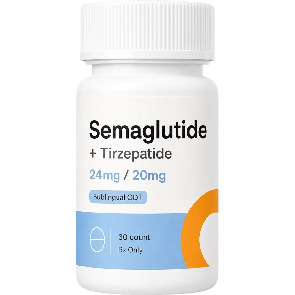 Semaglutide Tirzepatide 24mg / 20mg Sublingual ODT · 30 count