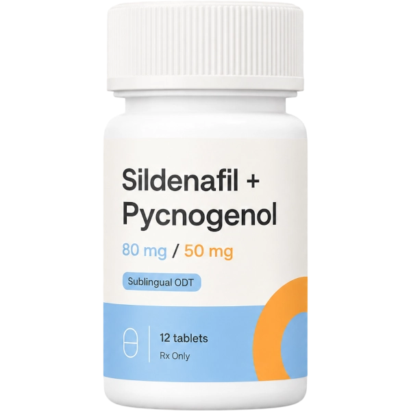 Sildenafil Pycnogenol 80mg / 50mg Sublingual ODT · 12 count