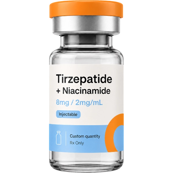 Tirzepatide Niacinamide 8mg / 2mg/mL Injectable · custom quantity