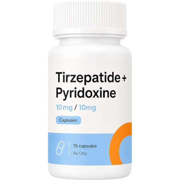 Tirzepatide Pyridoxine 10mg / 10mg Capsules · 15 count